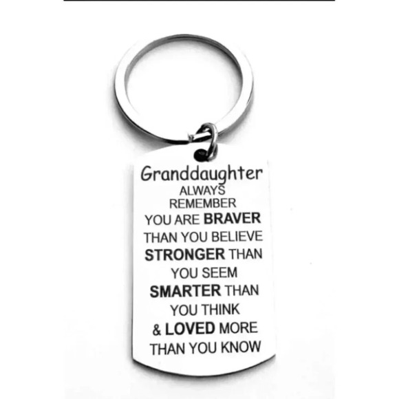To my Grandaughter BRAVER SMART LOVED KEYCHAIN - Picture 1 of 1